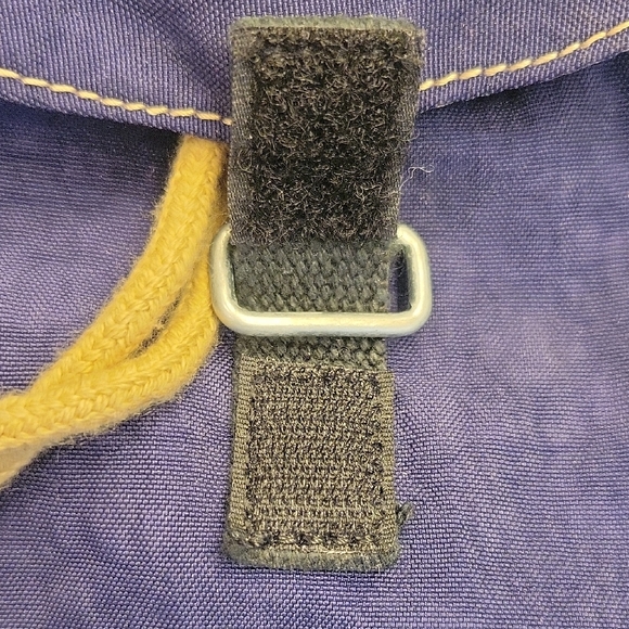 Kipling Navy Mini Sport Backpack w/ Tan Stitching, Logo  & Rope - Picture 3 of 16